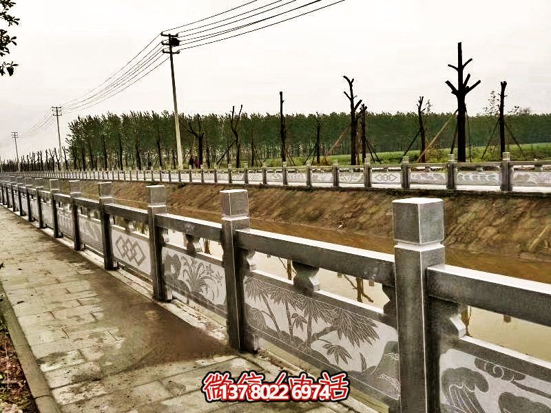 美化城市河道，完美防護欄桿，大理石裝飾