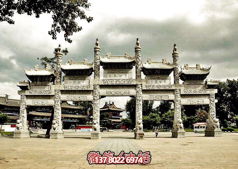 五門浮雕牌坊，美化大型景區(qū)廣場