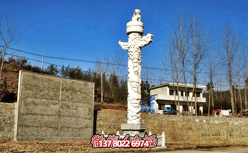 漢白玉華表雕塑,點綴農(nóng)村廣場 漢白玉華表雕塑,點綴農(nóng)村廣場