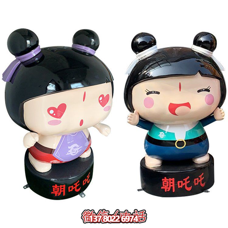 玻璃鋼公仔擺件，精美卡通裝飾品