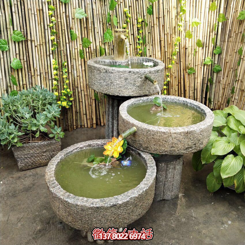 戶(hù)外石磨流水景觀(guān)擺件,讓你的庭院變得更加美輪美奐 戶(hù)外石磨流水景觀(guān)擺件,讓你的庭院變得更加美輪美奐