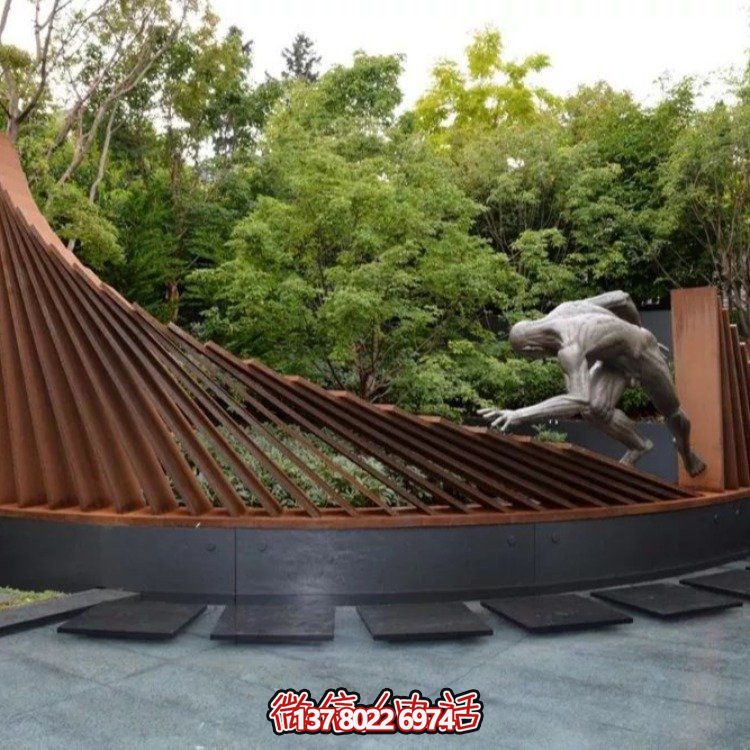 不銹鋼景觀雕塑，創(chuàng)意裝點公園戶外園林