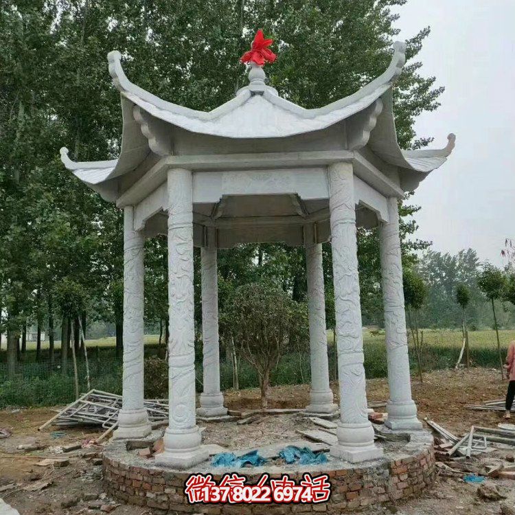 單層石涼亭，讓您擁有完美休閑空間