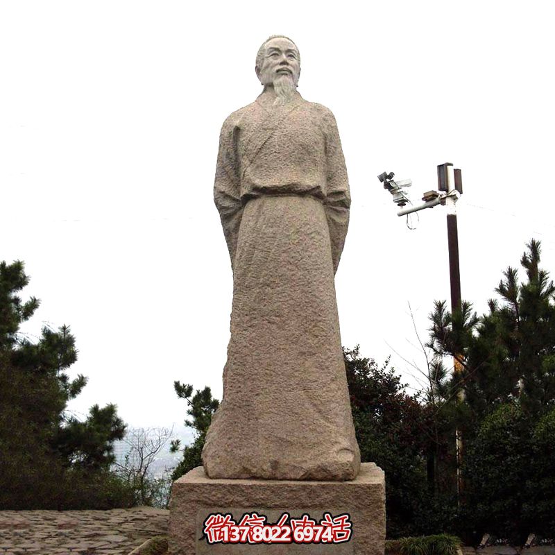 賀知章砂巖石雕像，感受歷史魅力