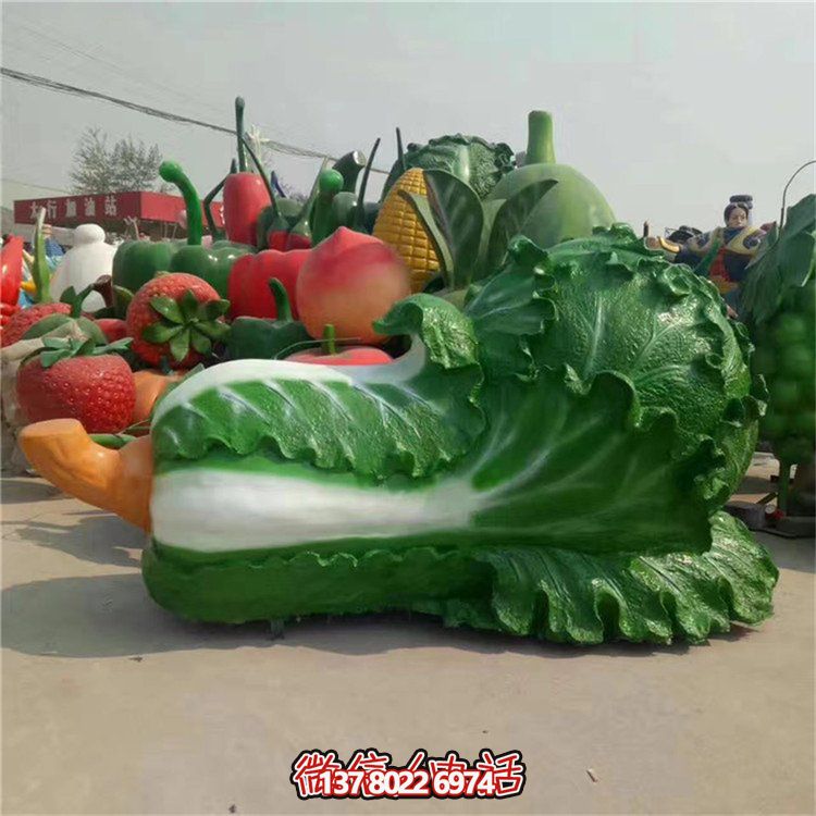 玻璃鋼仿真白菜雕塑，為您的園林戶(hù)外添彩