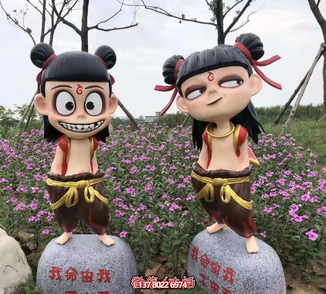 哪吒彩繪玻璃鋼雕塑,為公園廣場帶來獨(dú)特藝術(shù)氛圍 哪吒彩繪玻璃鋼雕塑,為公園廣場帶來獨(dú)特藝術(shù)氛圍