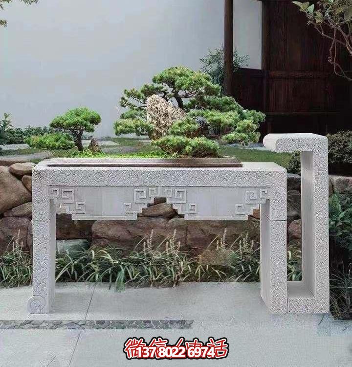 大理石浮雕雕塑花架景觀盆景，精致的別墅室內景觀裝飾