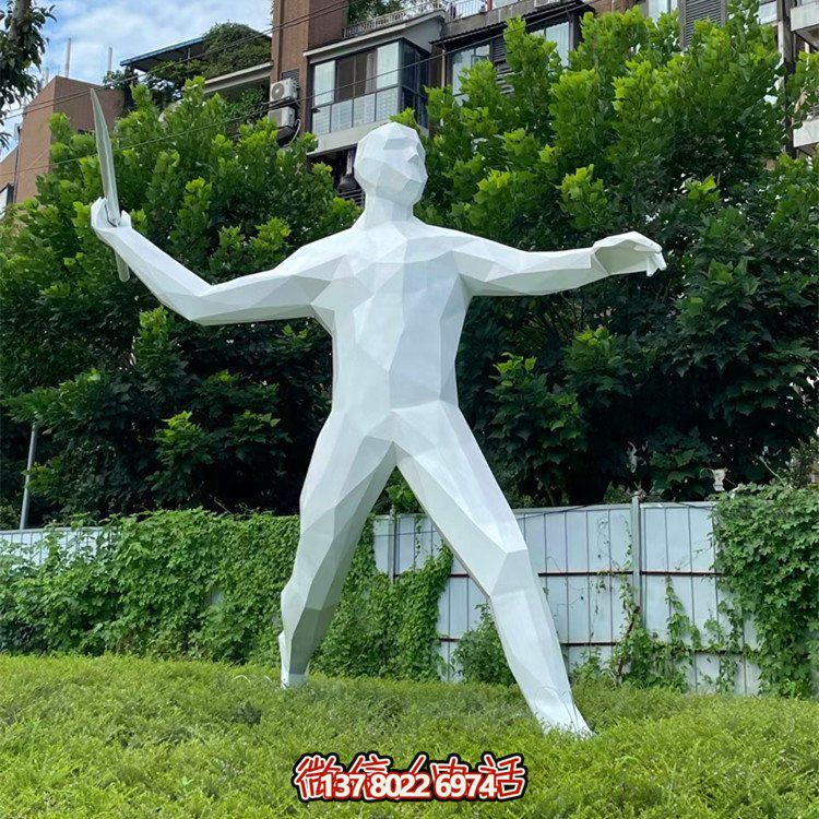 擲標(biāo)槍，玻璃鋼抽象運動人物